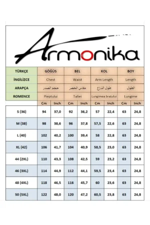 الگوی گل سیاه الگوی پیراهن آستین بلند -22K001063 - 3442 - 3442