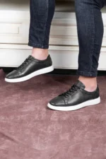 Verano Real Leather Mens کفش های ورزشی تابستانی، Light Shoes Black - 3493 - 3493