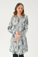 4236A تونیک طرح‌دار خاکستری - 3789