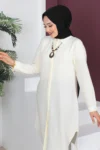 تونییک کلیلی TSD230512 رنگ کرم - 3788