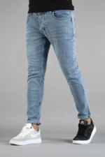 شلوار جین برش باریک ناخن باریک مرد روشن - 3259