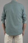 پیراهن جین مردانه کالیته باریک رنگ نعنایی - 4857