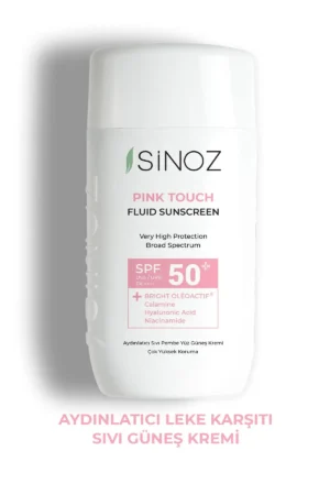کرم ضد آفتاب مایع روشن‌کننده لمسی صورتی SPF50+ با فیلترهای نسل جدید و فرمول هیبریدی ۵۰ میلی‌لیتر - PA++++ - 4445