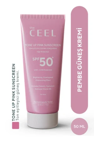 لکه‌های ضد الکل و تنظیم کننده رنگ SPF 50 کرم ضد آفتاب رنگی صورتی با اثر گلوتاتیون و اسید هیالورونیک 50 میلی‌لیتر - 4481