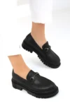 کفش loafer زنانه سیاه 17542 - 4756
