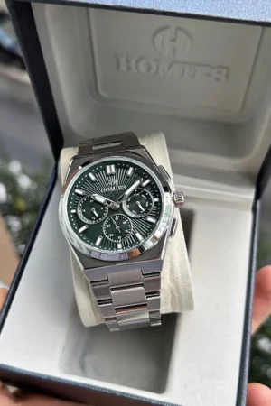 ساعت مچی مردانه با جعبه هدایای اصلی و دستبند هدیه، با تمام عملکردها کار می‌کند. HMBSR83G494 - 4827