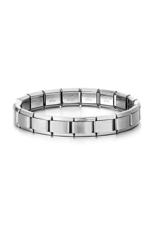 بند چرمی ایتالیایی استیل - 4488