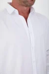 پیراهن آکسفورد کلاسیک مردانه نرمال فیت با قابلیت تنفس و لیرا - سفید - 4868