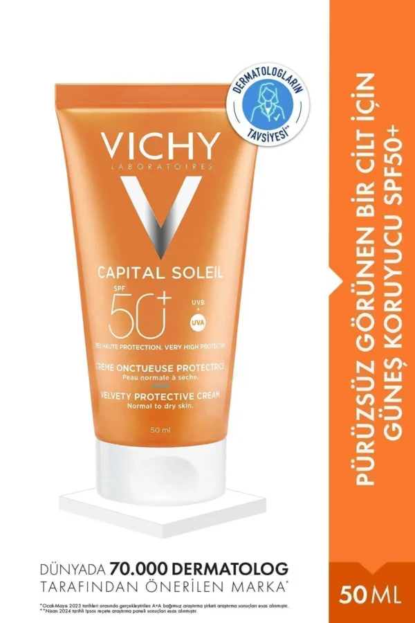 کرم ضد آفتاب کاپیتال سولیل SPF50+ برای داشتن پوستی نرم و صاف - ۵۰ میلی لیتر - 4460