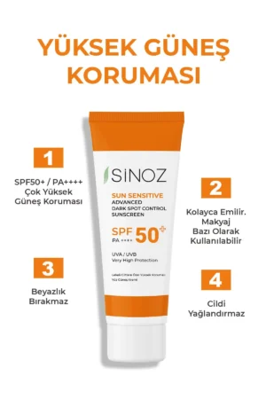 کرم ضد آفتاب صورت با SPF 50، حاوی نیاسینامید با اثر روشن‌کننده و محافظت کننده بالا، حجم 50 میلی‌لیتر - 4476