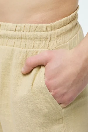 ست پیراهن و شلوار مردانه شیک و راحت از پارچه نخی و کتان تابستانی - 4695