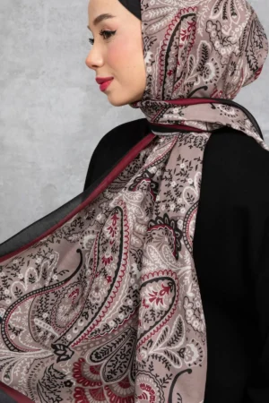 شال پنبه‌ای با طرح رترو اتنیکی، پارچه وارداتی، کیفیت بالا و شال فصل جدید - 5997