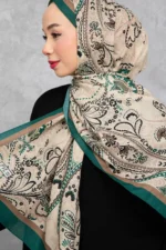 شال پنبه‌ای با طرح اتنیک رترو، پارچه وارداتی، کیفیت بالا و شال فصل جدید - 5978