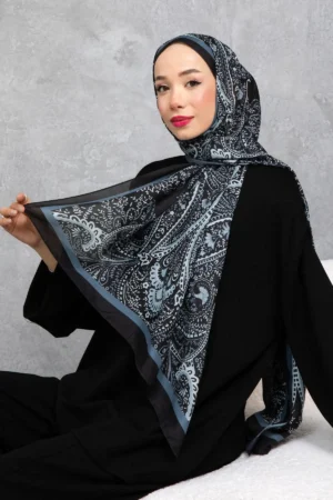 شال پنبه‌ای با الگوی بازنشسته و قومیتی، پارچه وارداتی، کیفیت بالا و شال فصل جدید - 5982