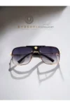 عینک آفتابی یونیسکس لوکس سیاه و طلایی جدید فصل سیرک - 6687