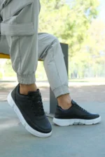 کفش ورزشی مردانه سیاه و سفید 0012x20 - 5554