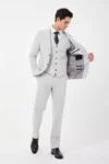 کت و شلوار مردانه 5032-خاکستری-2 - 5324