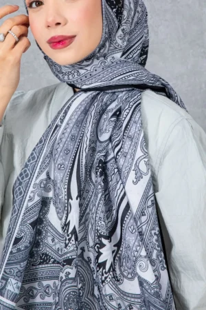 شال پنبه‌ای با طرح قومی رترو، پارچه وارداتی، کیفیت بالا و شال فصل جدید - 6009