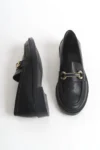 کفش روزمره زنانه مدل کمر توکا مشکی - 6769