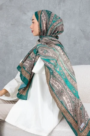 شال پنبه‌ای با طرح سنتی رetro، پارچه وارداتی، کیفیت بالا و شال جدید فصل - 5976