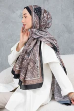 شال پنبه‌ای با طرح رترو و قومی، پارچه وارداتی، کیفیت بالا و شال فصل جدید - 5996