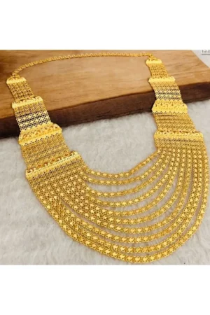 گردنبند محلی مادونا با 10 ردیف طلای پوشش‌دار - 6683