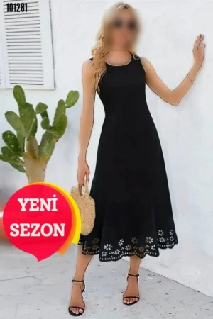 پیراهن میدی تابستانی زنانه با طرح گلدار - 6141