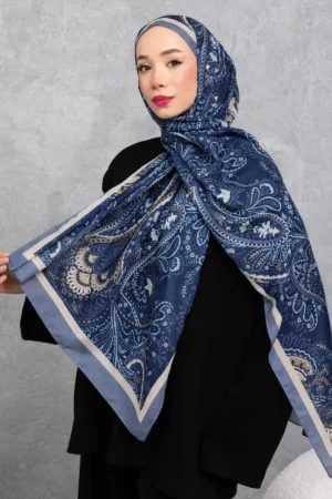 شال پنبه‌ای با طرح رترو اتیل، پارچه وارداتی، کیفیت بالا و شال فصل جدید - 5973