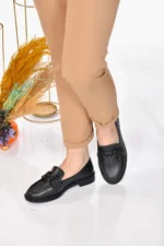 کفش راحتی لافر آکسفورد با قفل و طراحی روزمره و ارگونومیک - 6770