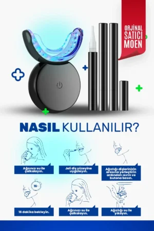 ست حرفه‌ای سفیدکننده دندان ۱۶ ال‌ای‌دی - 6550
