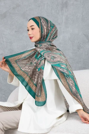 شال پنبه‌ای با طرح سنتی رetro، پارچه وارداتی، کیفیت بالا و شال جدید فصل - 5976