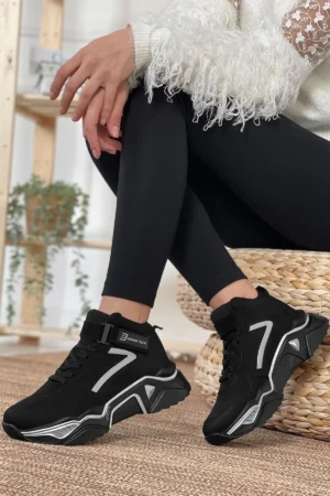 کفش اسنیکر زنانه مشکی - 5681