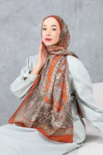 شال پنبه‌ای با طرح قومیتی رترو، پارچه وارداتی، کیفیت بالا و شال فصل جدید - 6002