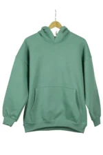 ست سویشرت و شلوار زنانه کتان گشاد و oversize با پارچه شاردون سه‌نخ مخصوص زمستان - 5664