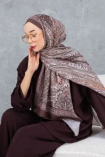 شال پنبه‌ای با طرح قومیت rétro ، پارچه وارداتی ، کیفیت بالا و شال فصل جدید - 5979