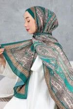 شال پنبه‌ای با طرح سنتی رetro، پارچه وارداتی، کیفیت بالا و شال جدید فصل - 5976
