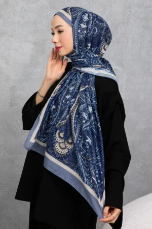 شال پنبه‌ای با طرح رترو اتیل، پارچه وارداتی، کیفیت بالا و شال فصل جدید - 5973
