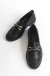 کفش روزمره زنانه مدل کمر توکا مشکی - 6769