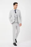کت و شلوار مردانه 5032-خاکستری-2 - 5324