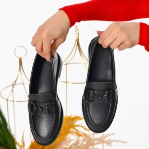 کفش راحتی لافر آکسفورد با قفل و طراحی روزمره و ارگونومیک - 6770