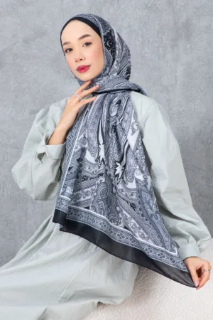 شال پنبه‌ای با طرح قومی رترو، پارچه وارداتی، کیفیت بالا و شال فصل جدید - 6009