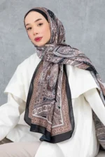 شال پنبه‌ای با طرح رترو و قومی، پارچه وارداتی، کیفیت بالا و شال فصل جدید - 5996