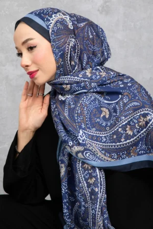 شال با طرح قوم‌نگاری رترو، پارچه وارداتی، کیفیت بالا و شال فصل جدید - 6023