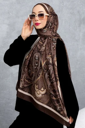 شال پنبه‌ای با الگوی رترو و قومی، پارچه وارداتی، کیفیت بالا و شال متعلق به فصل جدید - 5957
