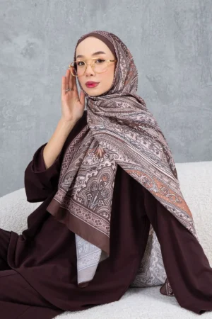 شال پنبه‌ای با طرح قومیت rétro ، پارچه وارداتی ، کیفیت بالا و شال فصل جدید - 5979