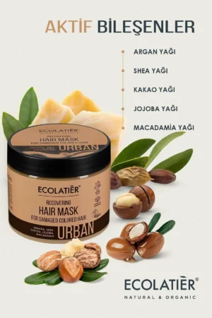 ماسک مو مرطوب‌کننده برای موهای آسیب‌دیده و رنگ‌شده - ماسک مراقبتی تقویت‌کننده ۳۸۰ میلی‌لیتر - 6549