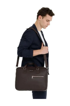 کیف لپ‌تاپ 1180، کیف نوت‌بوک، کیف مدارک، قهوه‌ای - 5461
