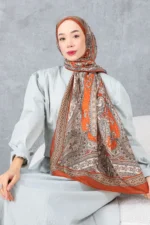 شال پنبه‌ای با طرح قومیتی رترو، پارچه وارداتی، کیفیت بالا و شال فصل جدید - 6002
