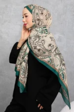 شال پنبه‌ای با طرح اتنیک رترو، پارچه وارداتی، کیفیت بالا و شال فصل جدید - 5978
