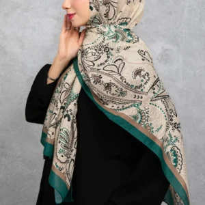 شال پنبه‌ای با طرح اتنیک رترو، پارچه وارداتی، کیفیت بالا و شال فصل جدید - 5978